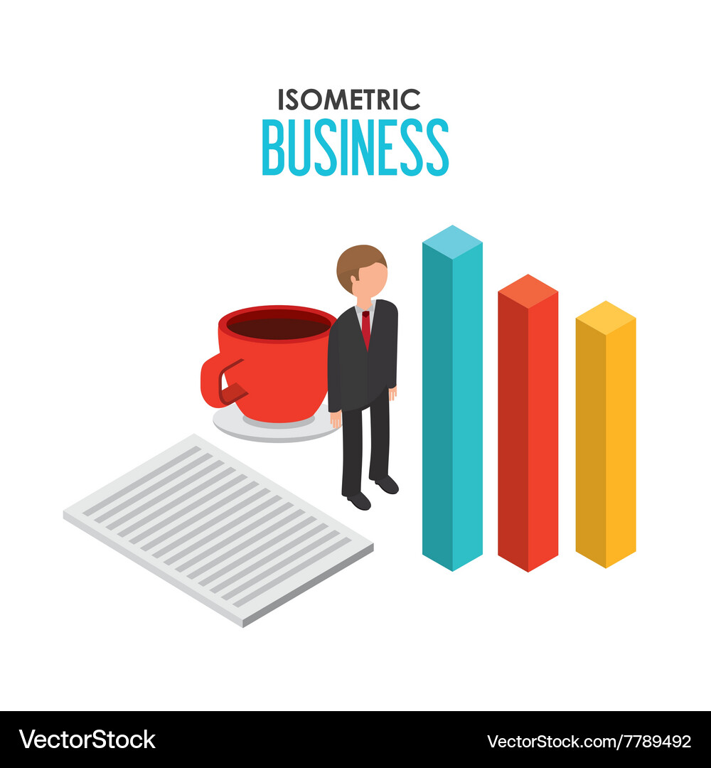 Isometrics objects design Vector Image