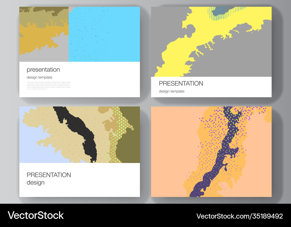 Layout presentation slides design Layout presentation slides design vector image
