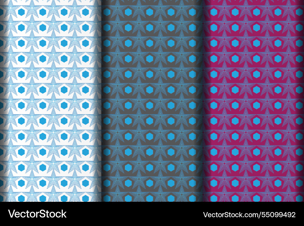 Polygon style eps pattern design vector image