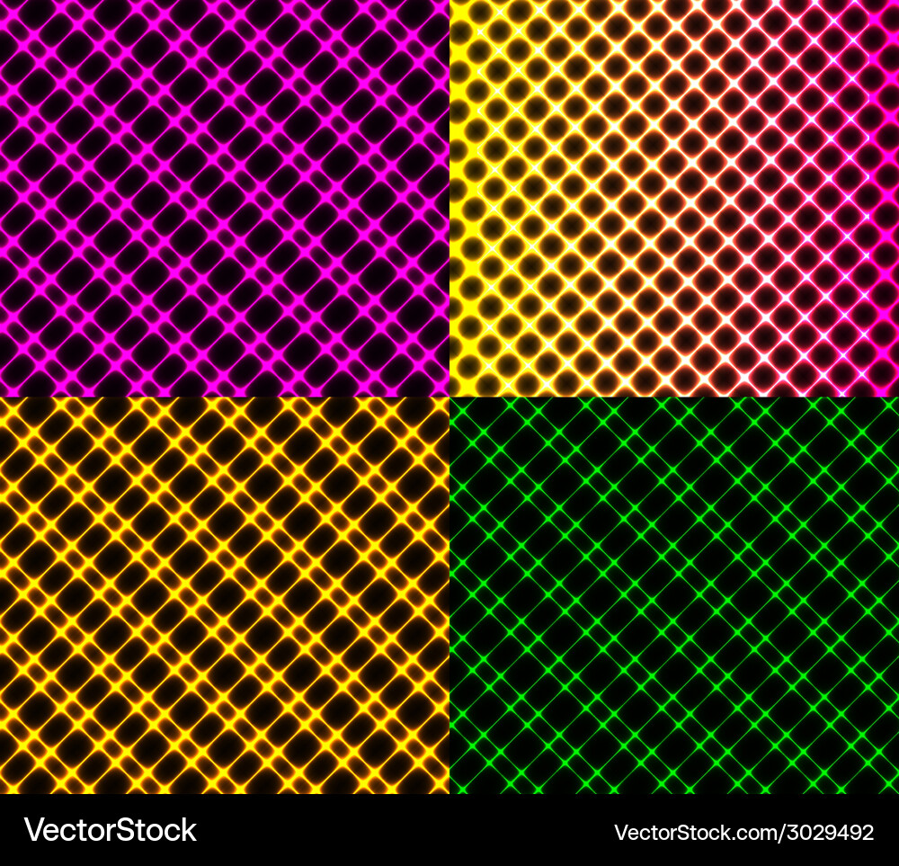 Set of dark abstract spectrum background lines Vector Image