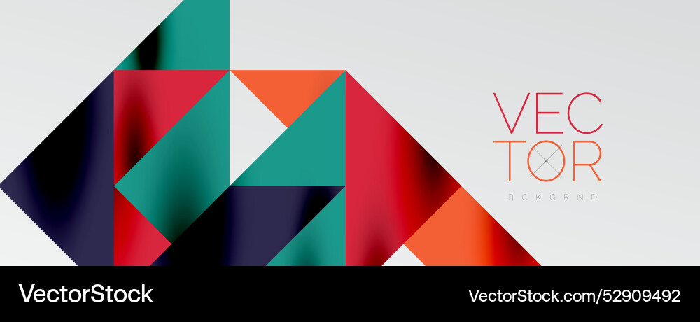 Tech minimal overlapping triangle shapes elements Vector Image