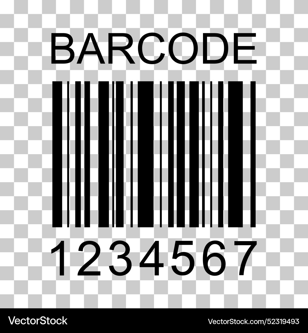 Barcode icon bar code for web flat design isolated Barcode icon bar code for web flat design isolated vector image