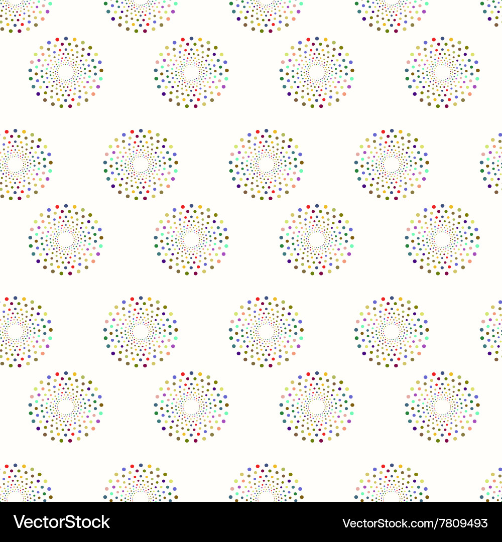 Colorful Circle Pattern - Abstract Background Vector Image