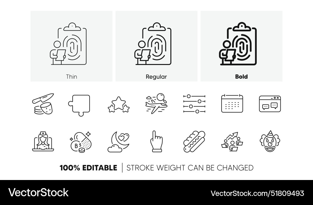 Filter click hand and puzzle line icons for web Filter click hand and puzzle line icons for web vector image