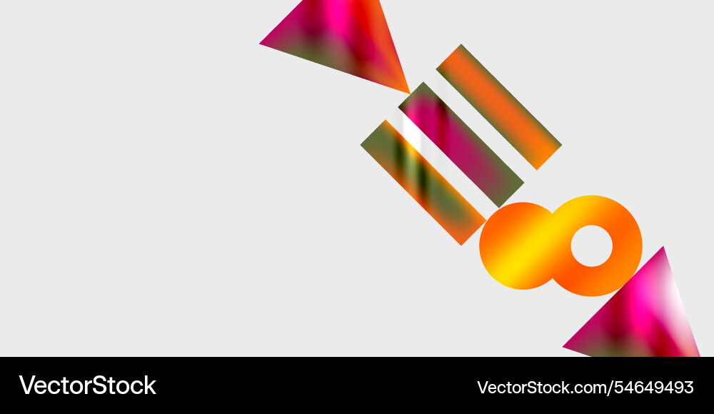 Triangles circles squares rectangles design Vector Image
