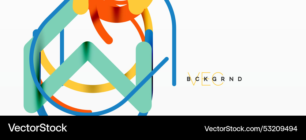 Abstract background circles and colorful round Vector Image