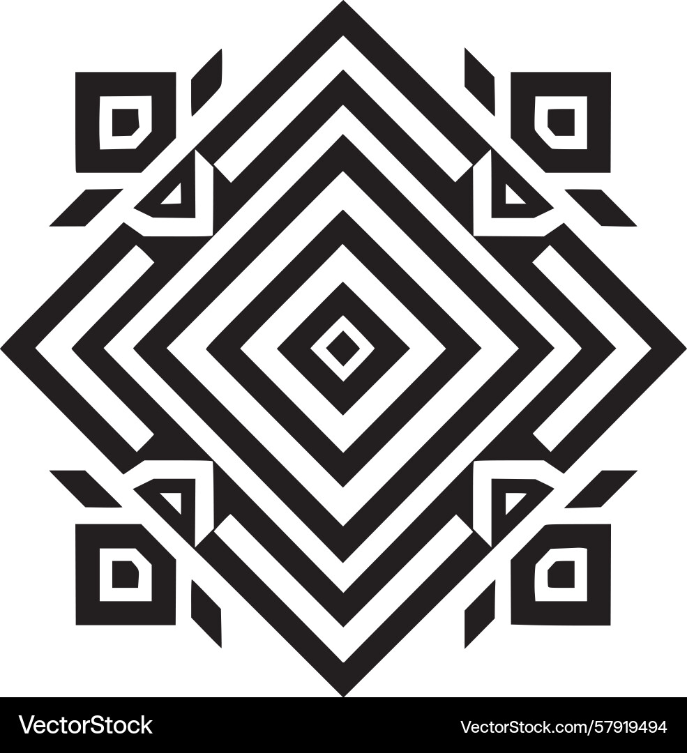 Geometrische Diamant-Muster Vektorbild