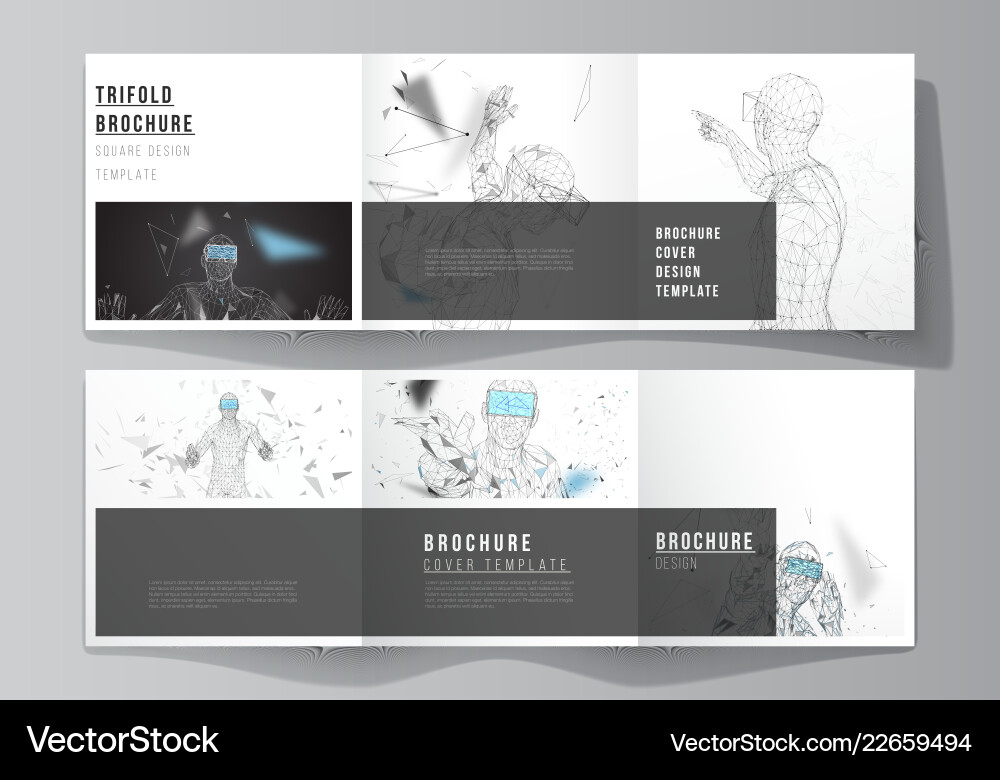 Minimal editable layout of two square Minimal editable layout of two square vector image