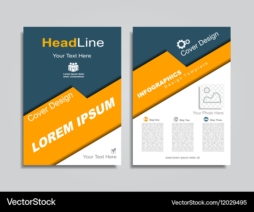 Design layout with place for your data vector image