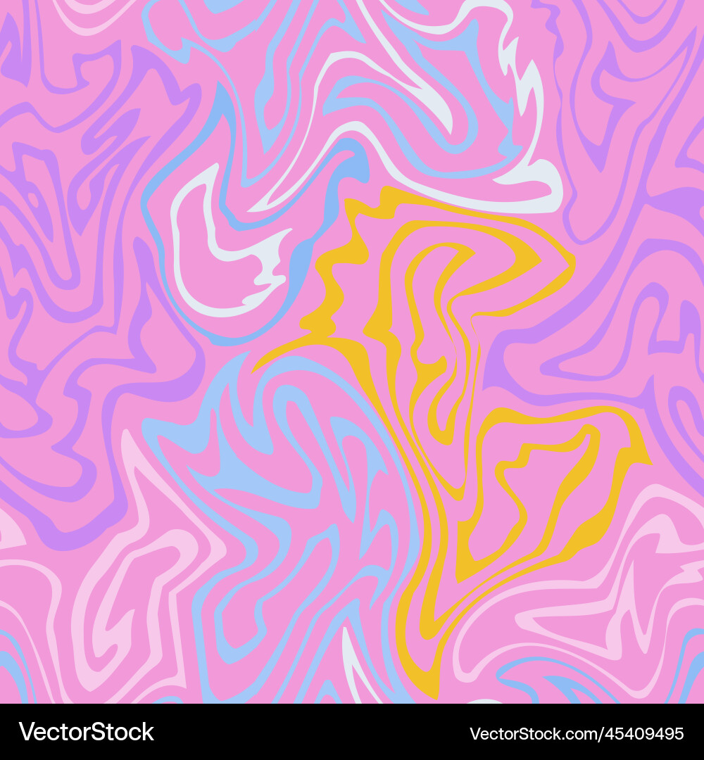 Pink Swirl Seamless Pattern vector image