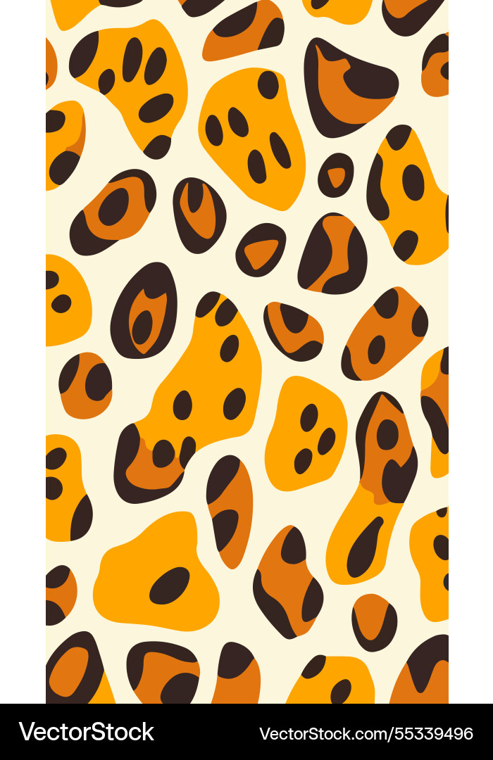 Abstract leopard print pattern vector image