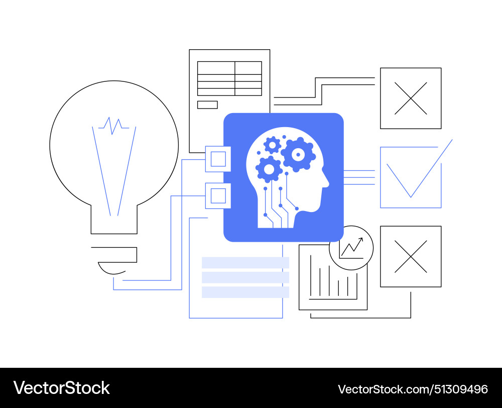 Ai Enhanced Hypothesis Testing Abstract Concept Vector Image Ai Enhanced Hypothesis Testing Abstract Concept Vector Image