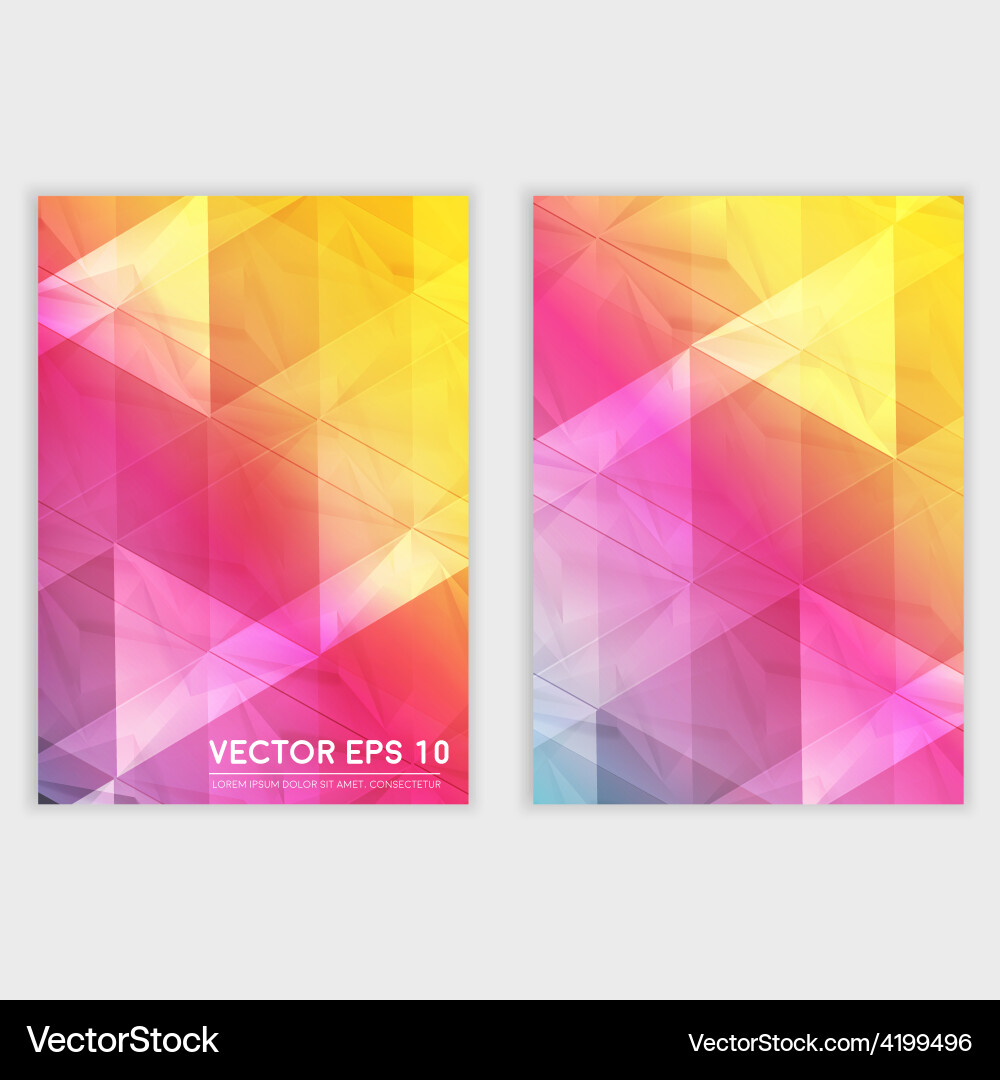 Background abstract polygon triangles Vector Image
