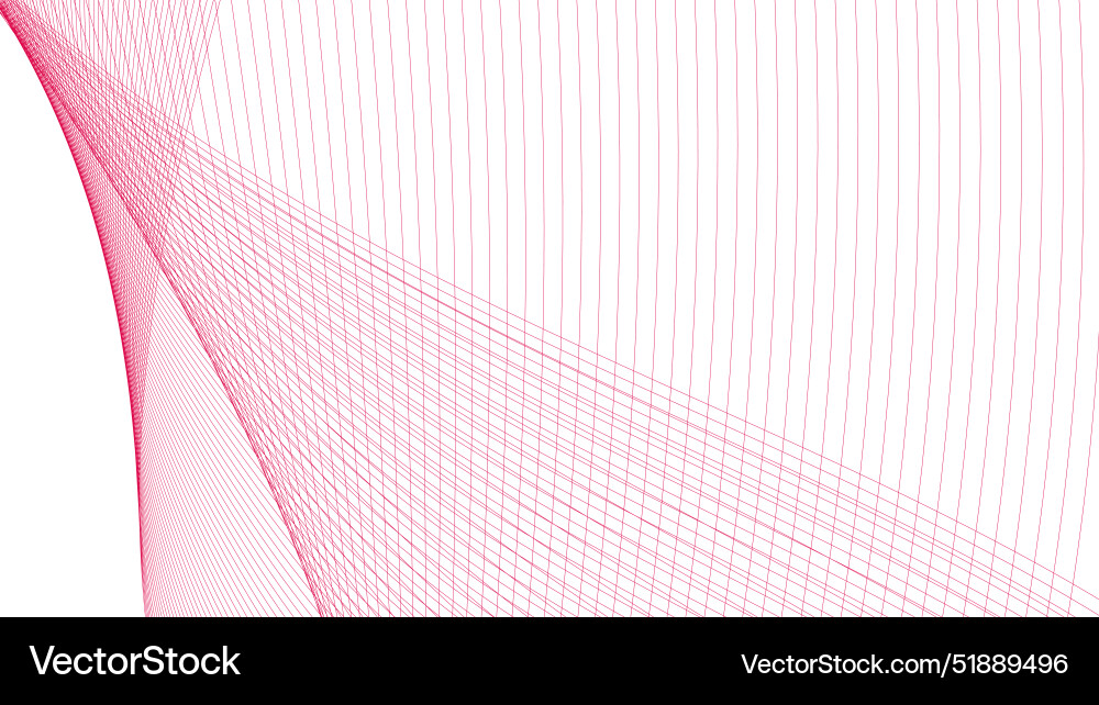Red curve line abstract background vector image