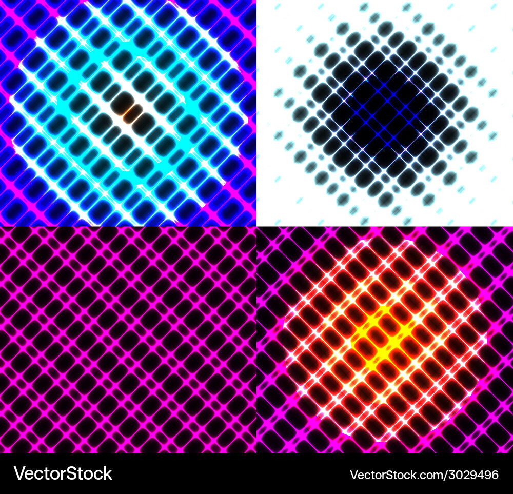 Set of dark abstract spectrum background lines Vector Image