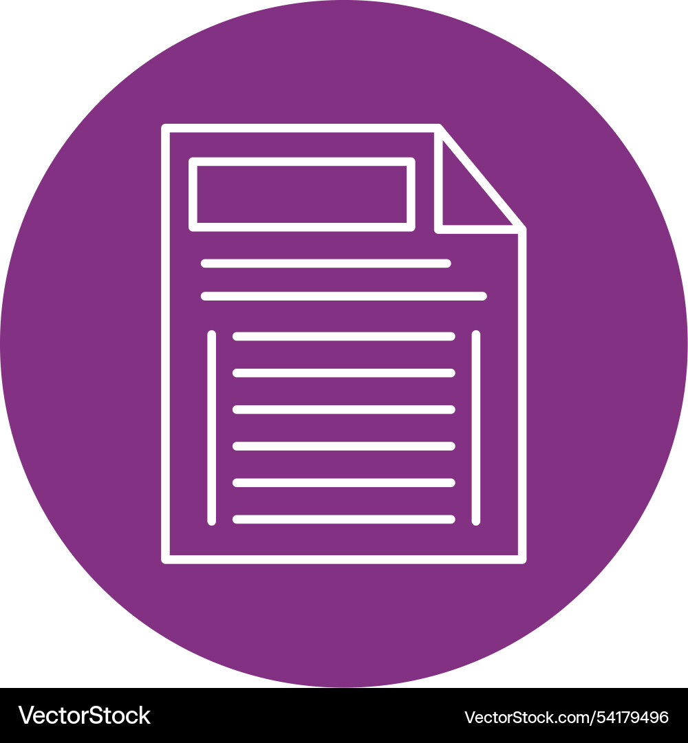 Tasks line circle icon Vector Image