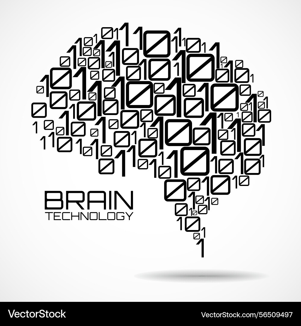 Artificial intelligence abstract brain Artificial intelligence abstract brain vector image