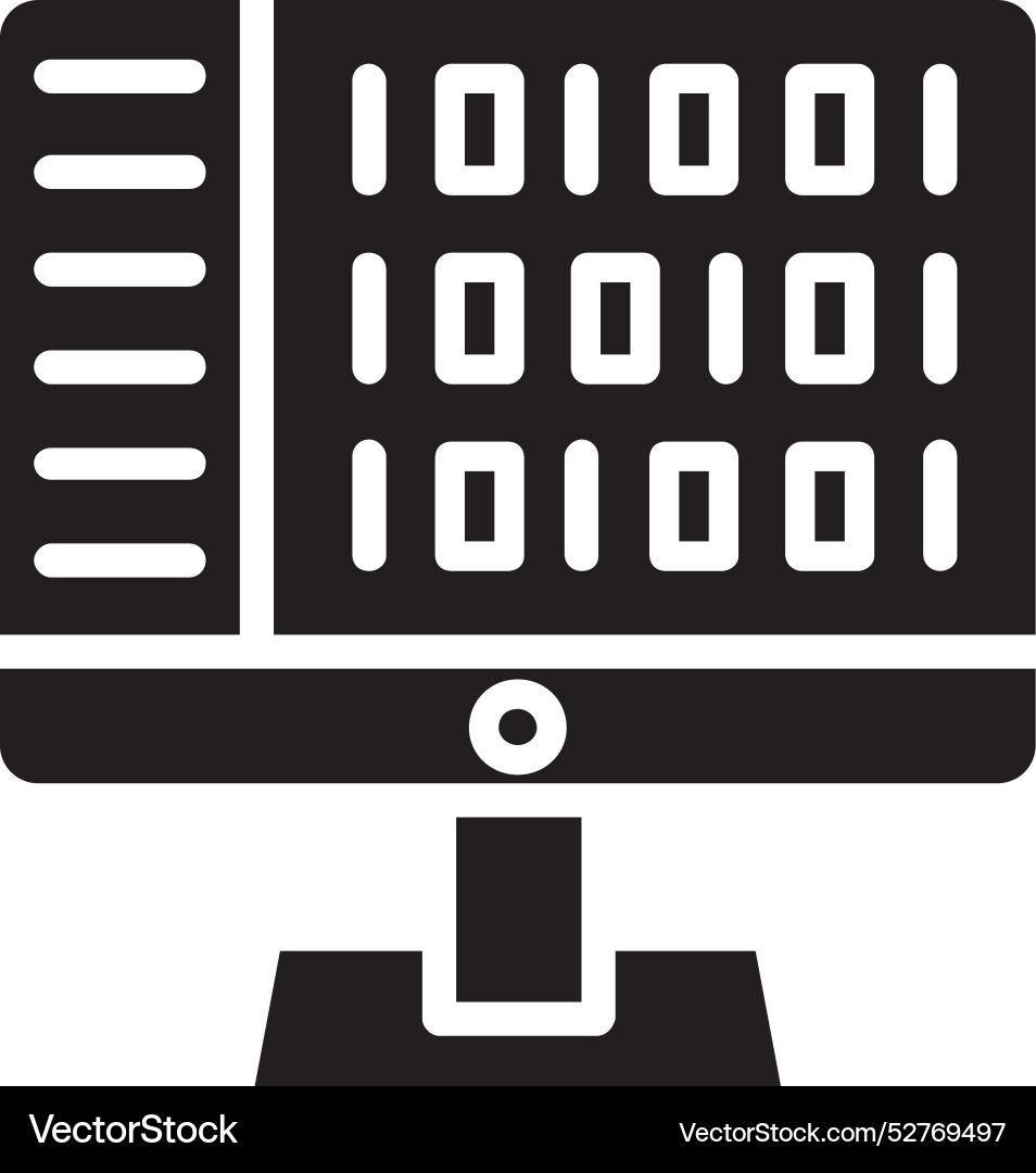 Coding icon design vector image