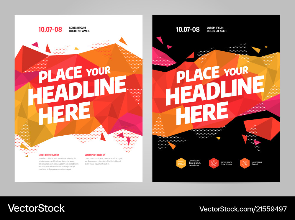 Dynamic Event Layout Template Vector Image