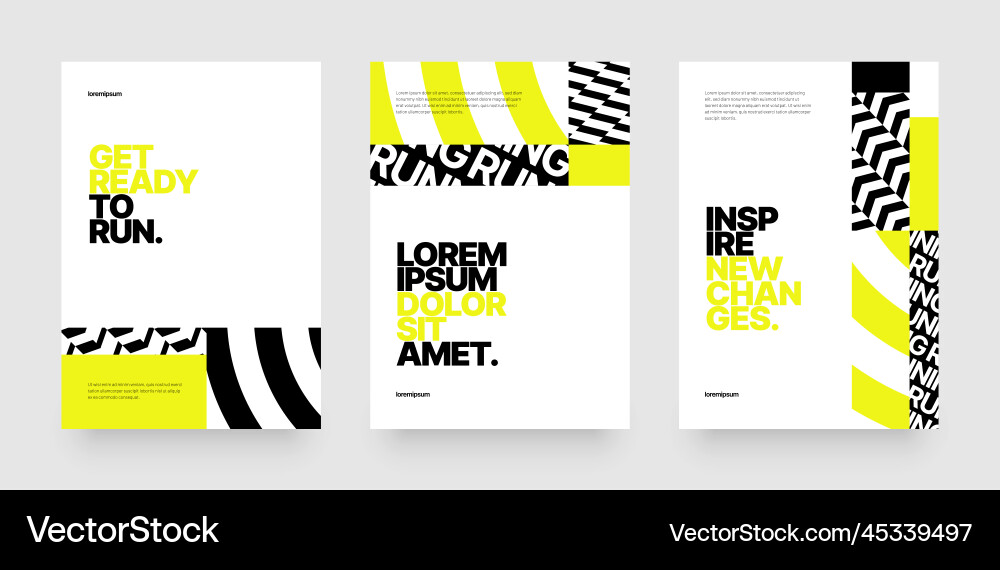 Running Event Layout vector image