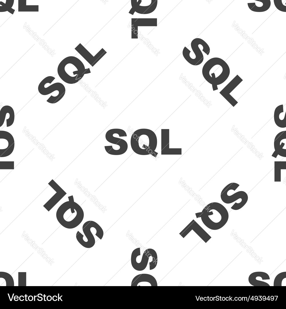 Sql pattern Vector Image