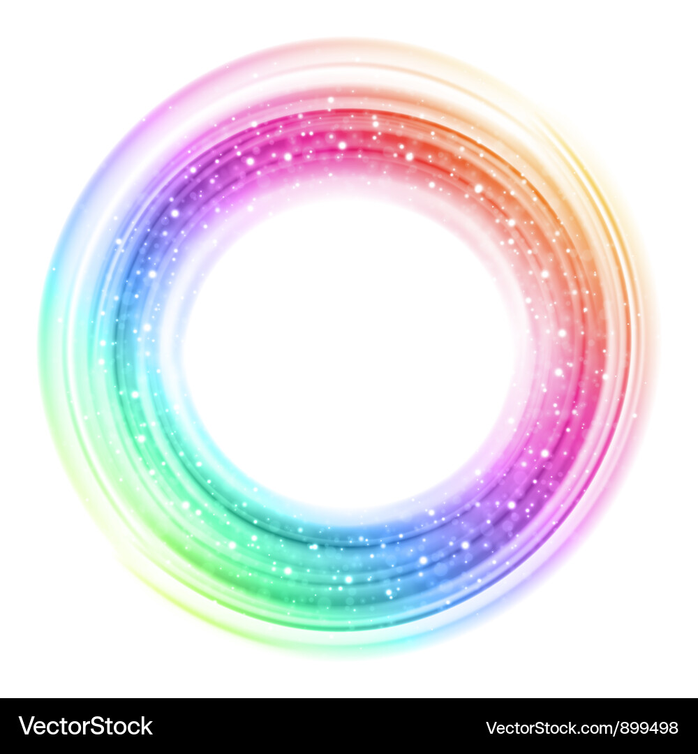 Abstract Colorful Light Swirl Background Vector Image