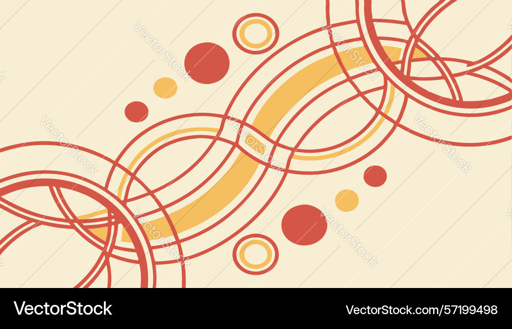 Abstract intertwined rings pattern connection Vector Image