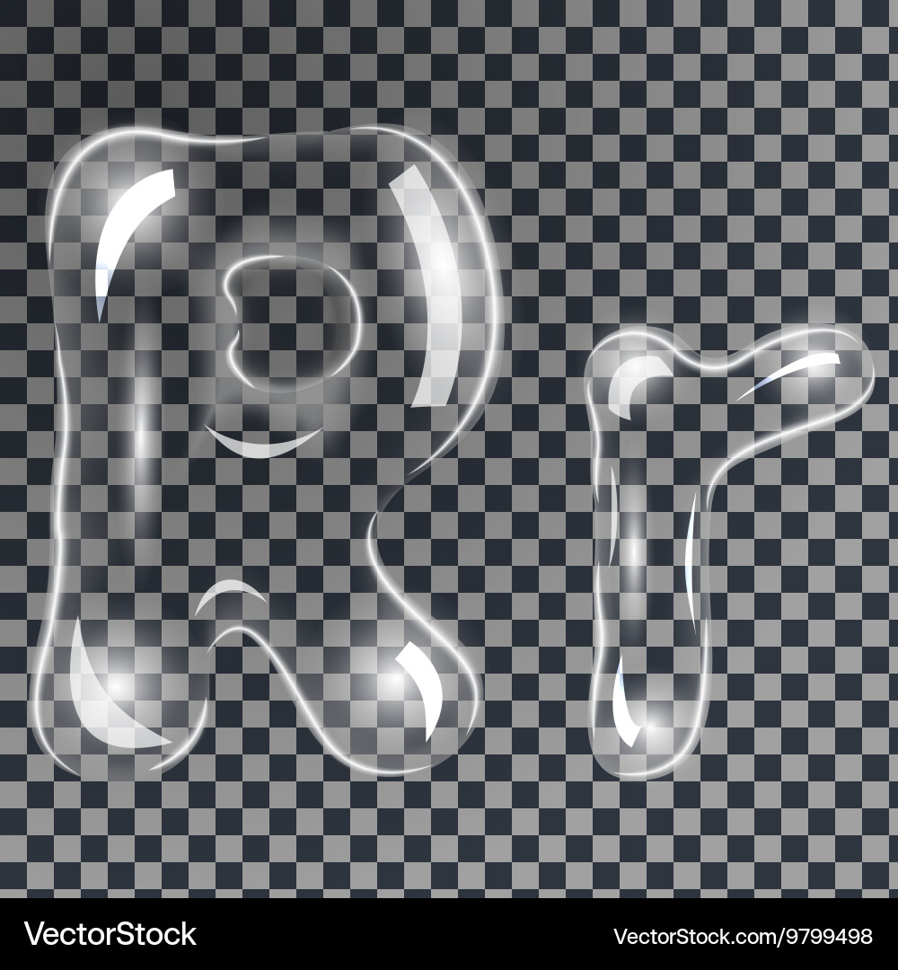 Bubbles letters r Royalty Free Vector Image - VectorStock