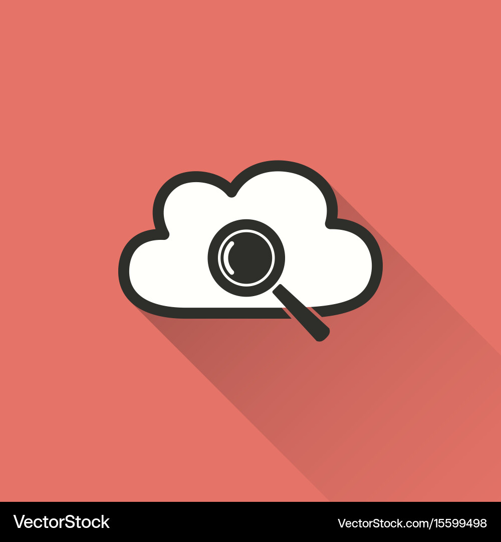 Cloud computing - icon vector image