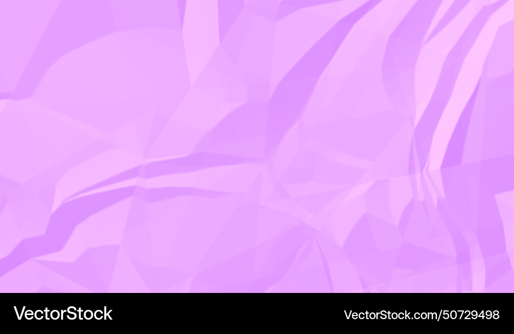 Purple wrinkle paper sheet background with empty vector image