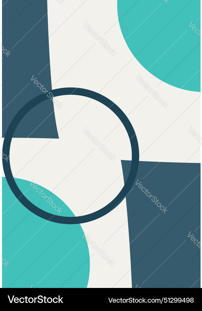 Seamless pattern with abstract geometric shapes vector image