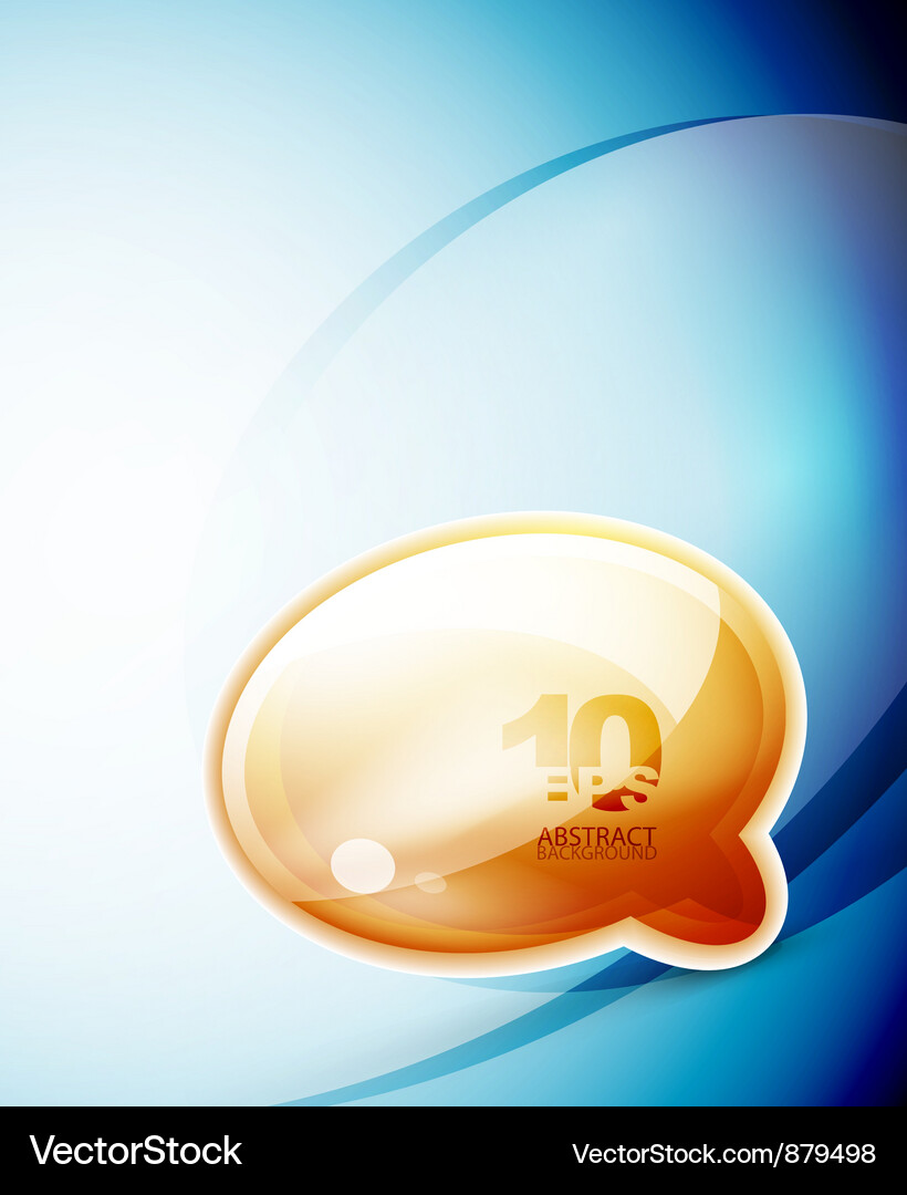 Speech bubble wave background Vector Image