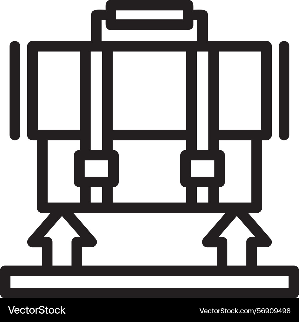 Support linear style icon design Vector Image