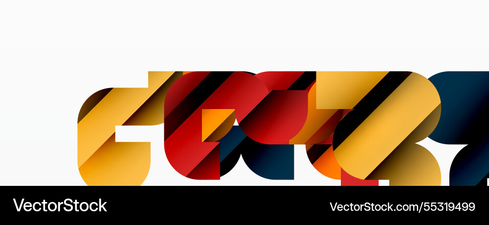 Abstract background colorful geometric curve Vector Image