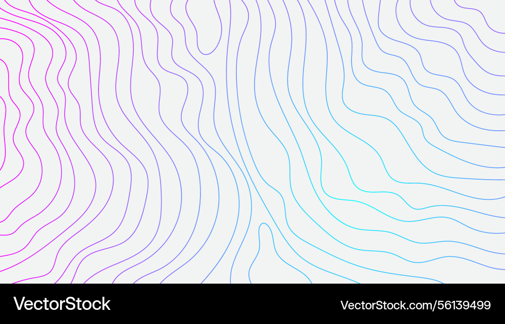Abstract liquid gradient lines background vector image