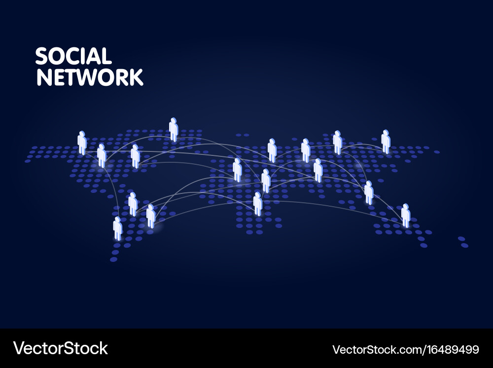 Global Network Connections Vector Image