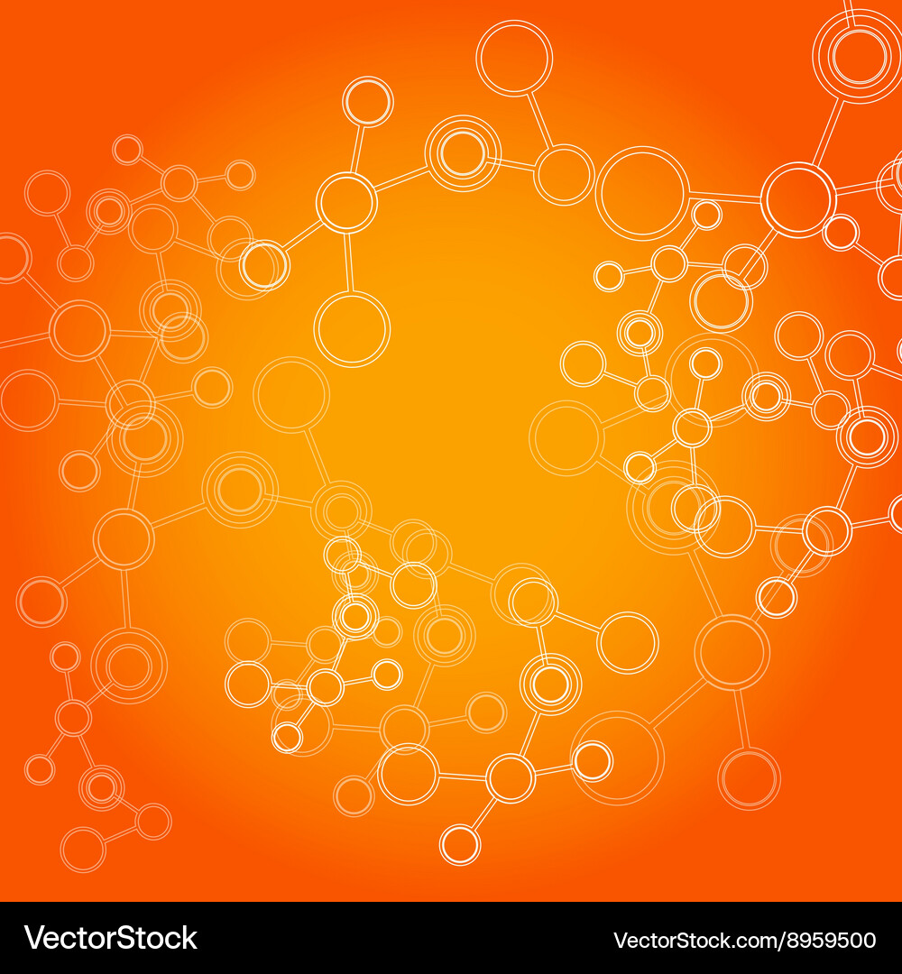 Abstract connection structure science Vector Image