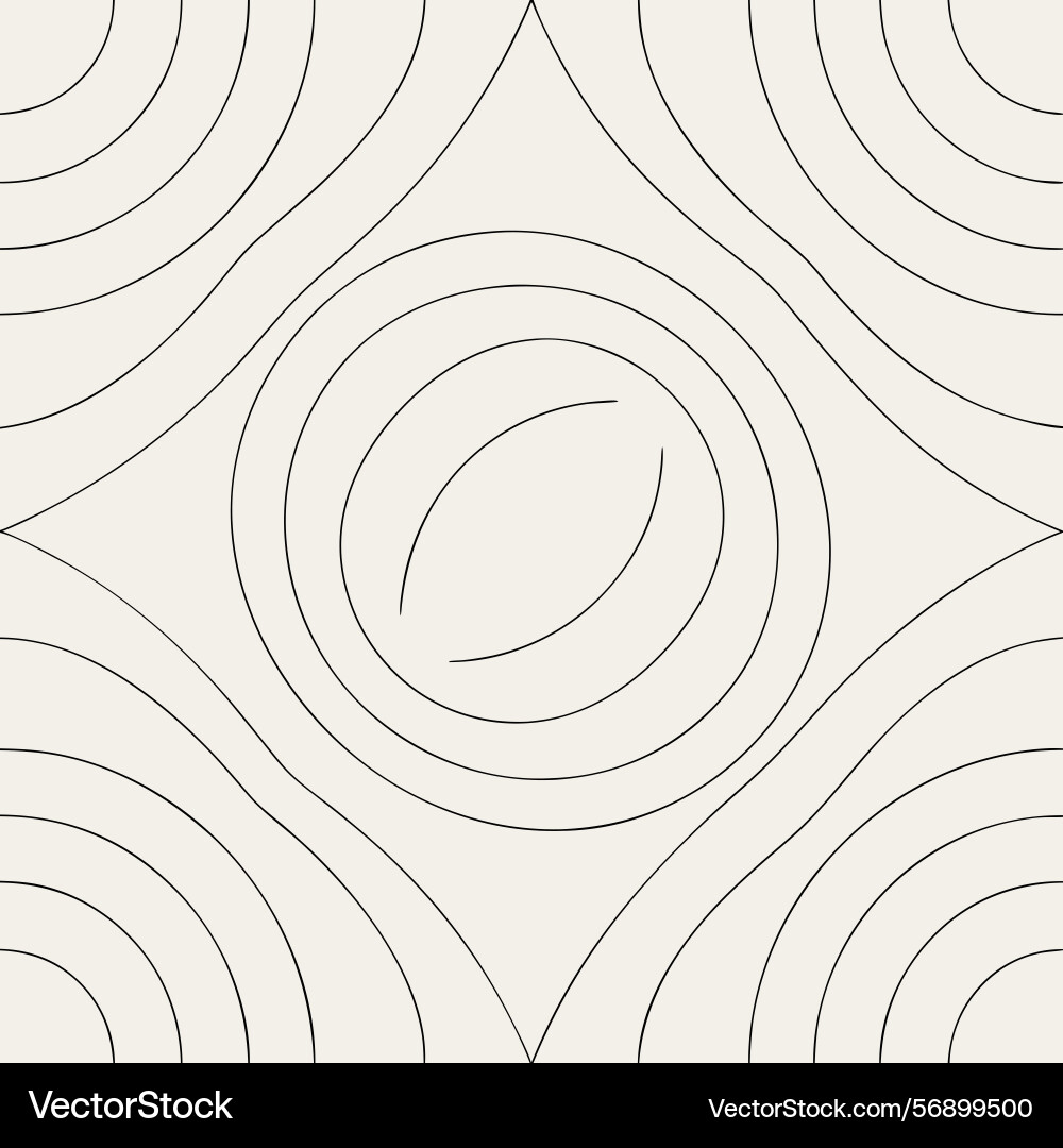 Abstract geometric pattern circles lines design vector image