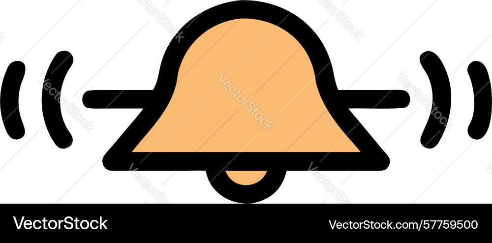 Animated ringing bell for dynamic notifications Vector Image