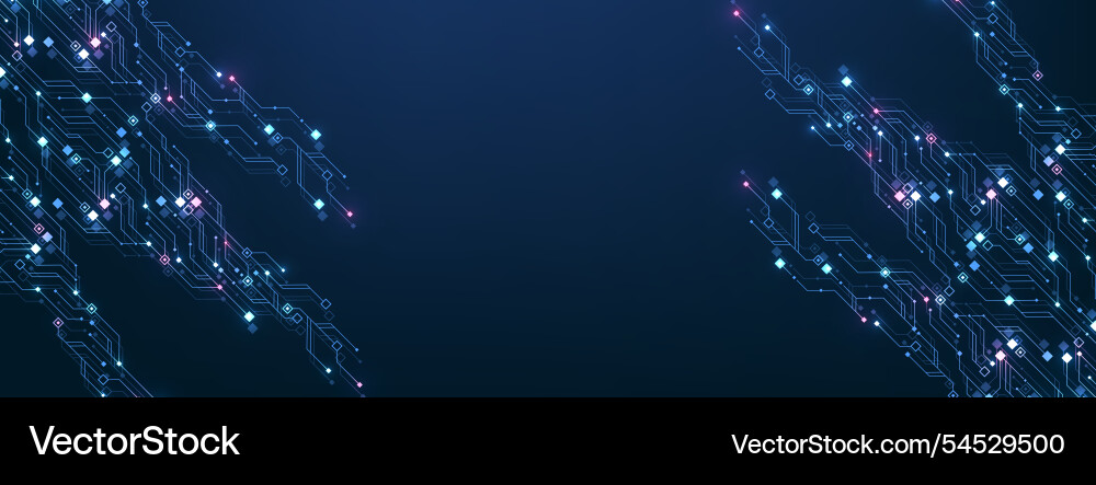Artificial Intelligence Circuitry vector image