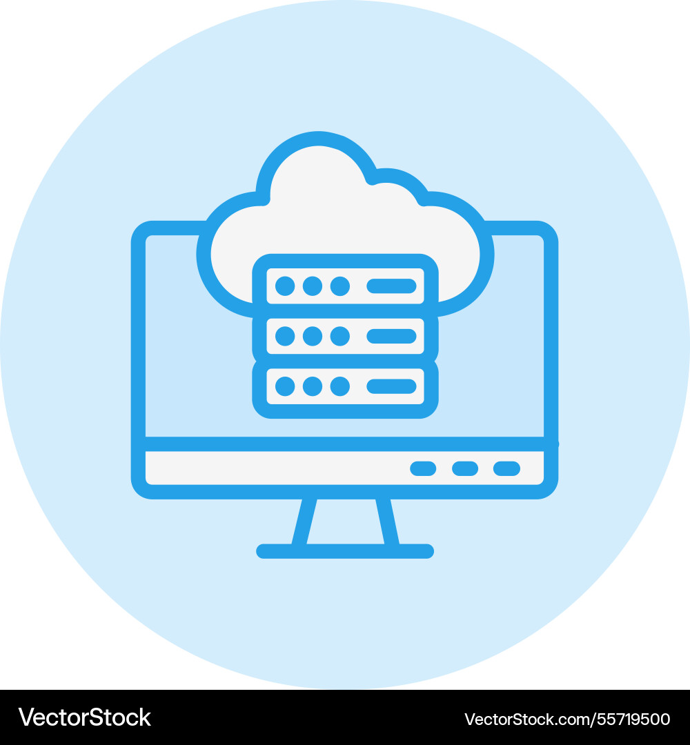 Cloud data icon design Vector Image