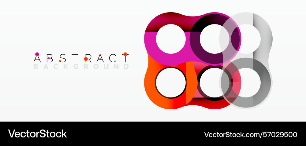 Modern design features overlapping circles Modern design features overlapping circles Vector Image