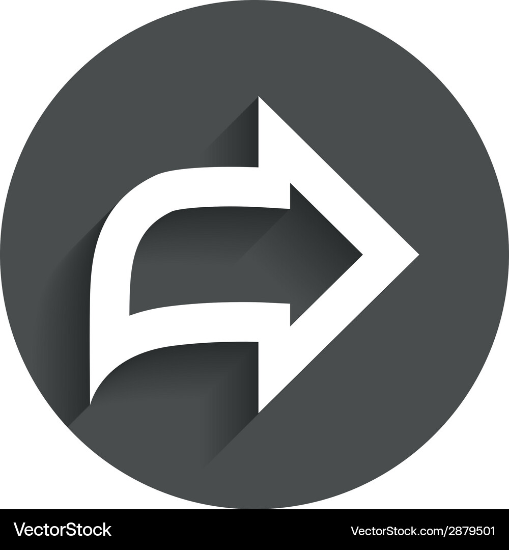 Arrow sign icon next button navigation symbol Vector Image