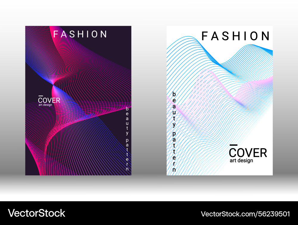 Creative abstract design with smooth gradient vector image