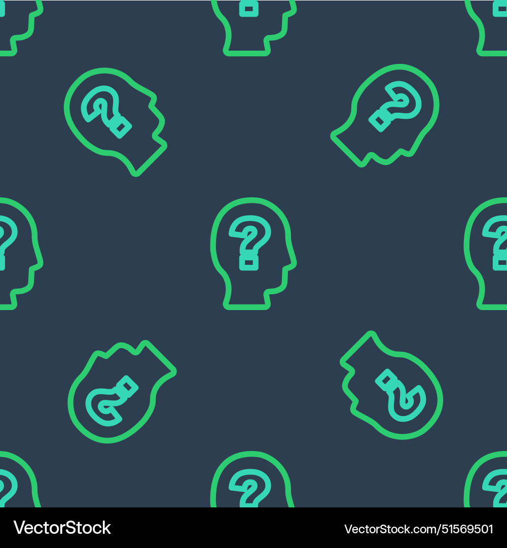 Line worker icon isolated seamless pattern vector image