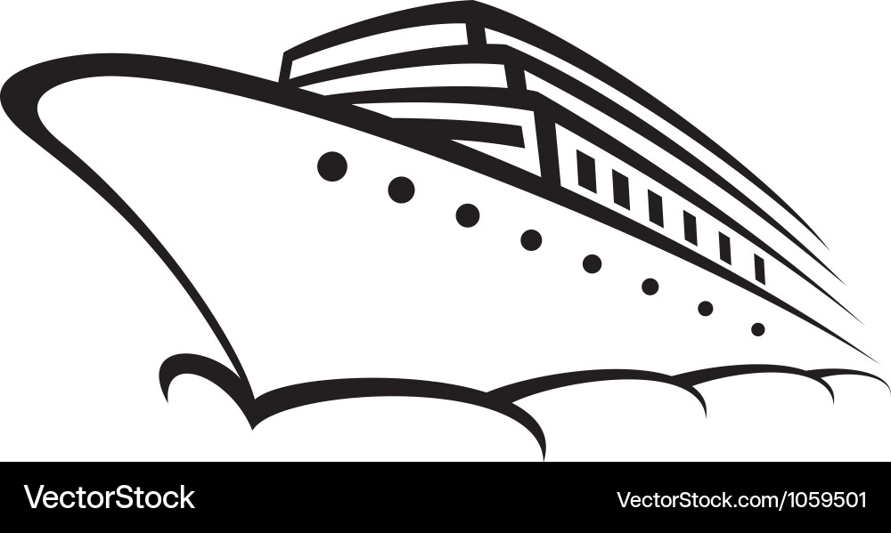 Ocean Liner Ship Royalty Free Vector Image - VectorStock