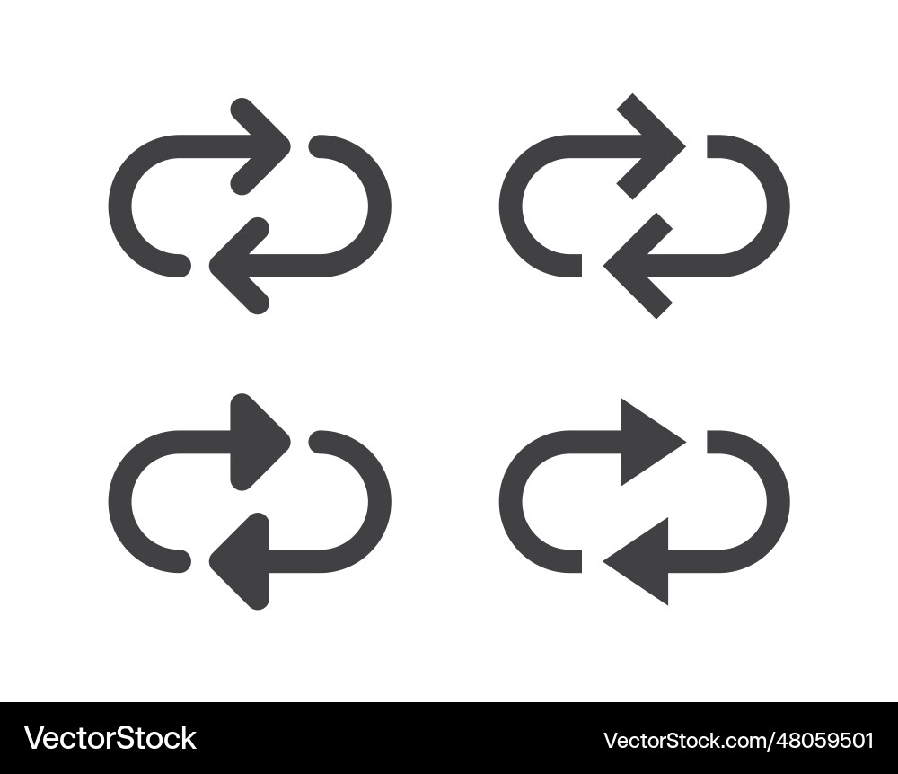 Return Cycle Refresh Icon vector image