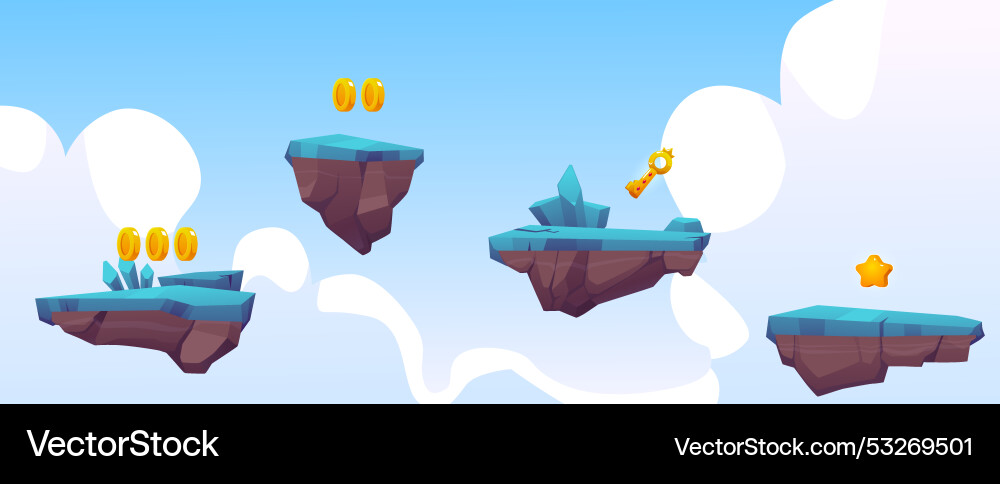 With a game location of flying Vector Image