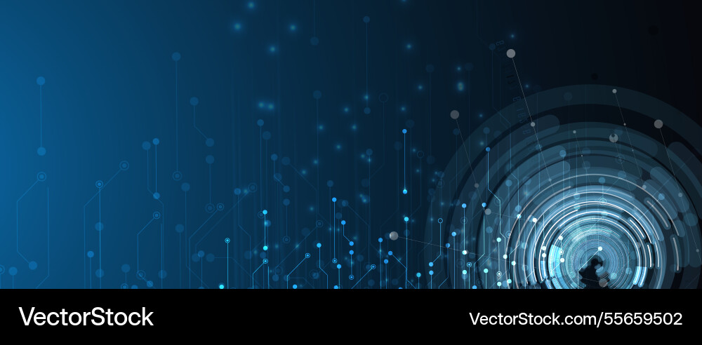 Abstract Technology Network Background Vector Image