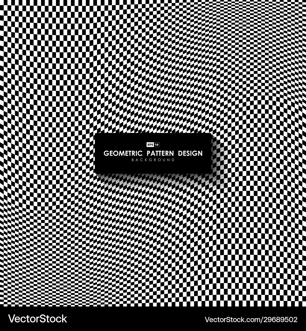 Abstract white and black square pattern mesh Abstract white and black square pattern mesh vector image